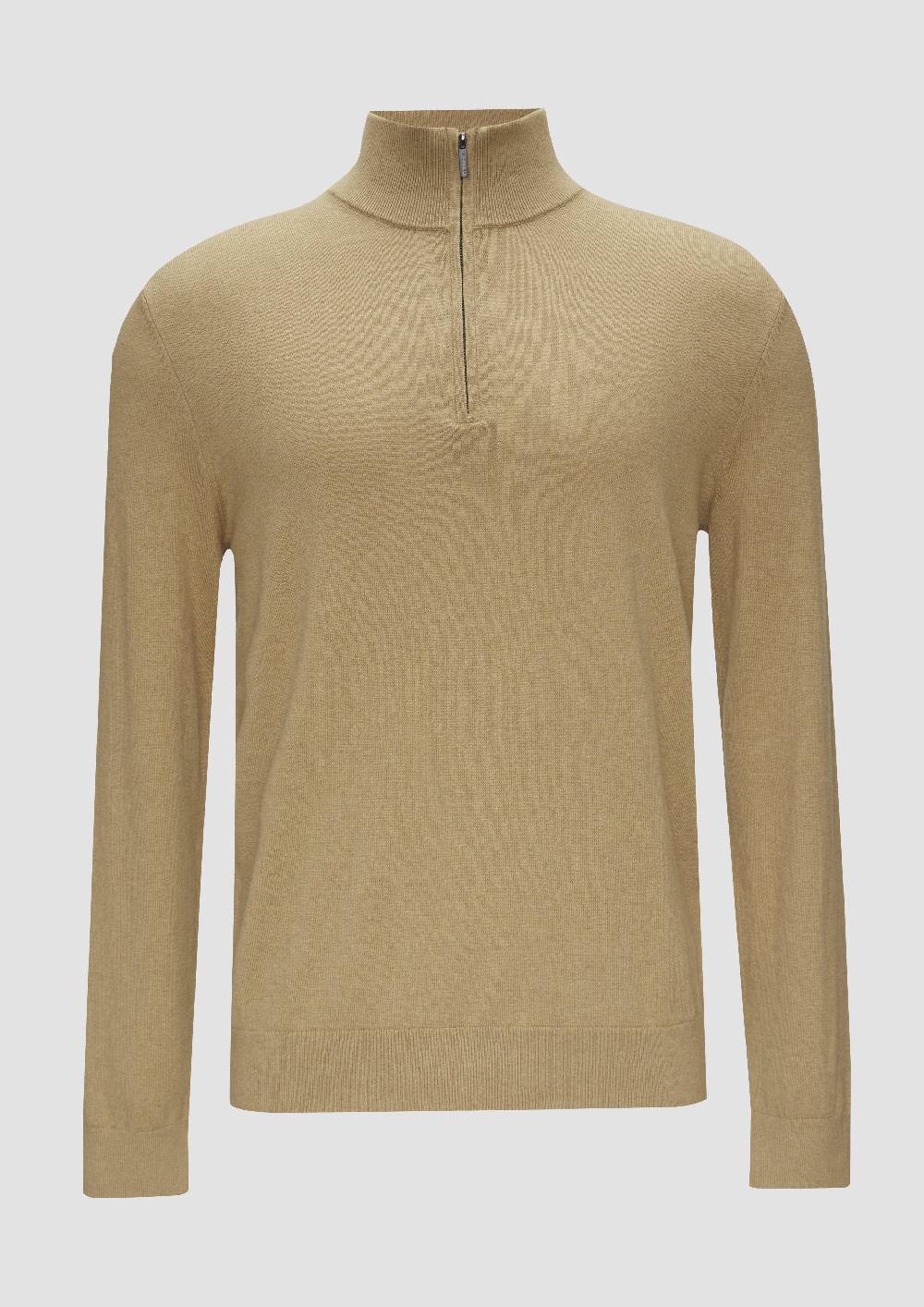 S.Oliver Strickpullover Mit Stehkragen