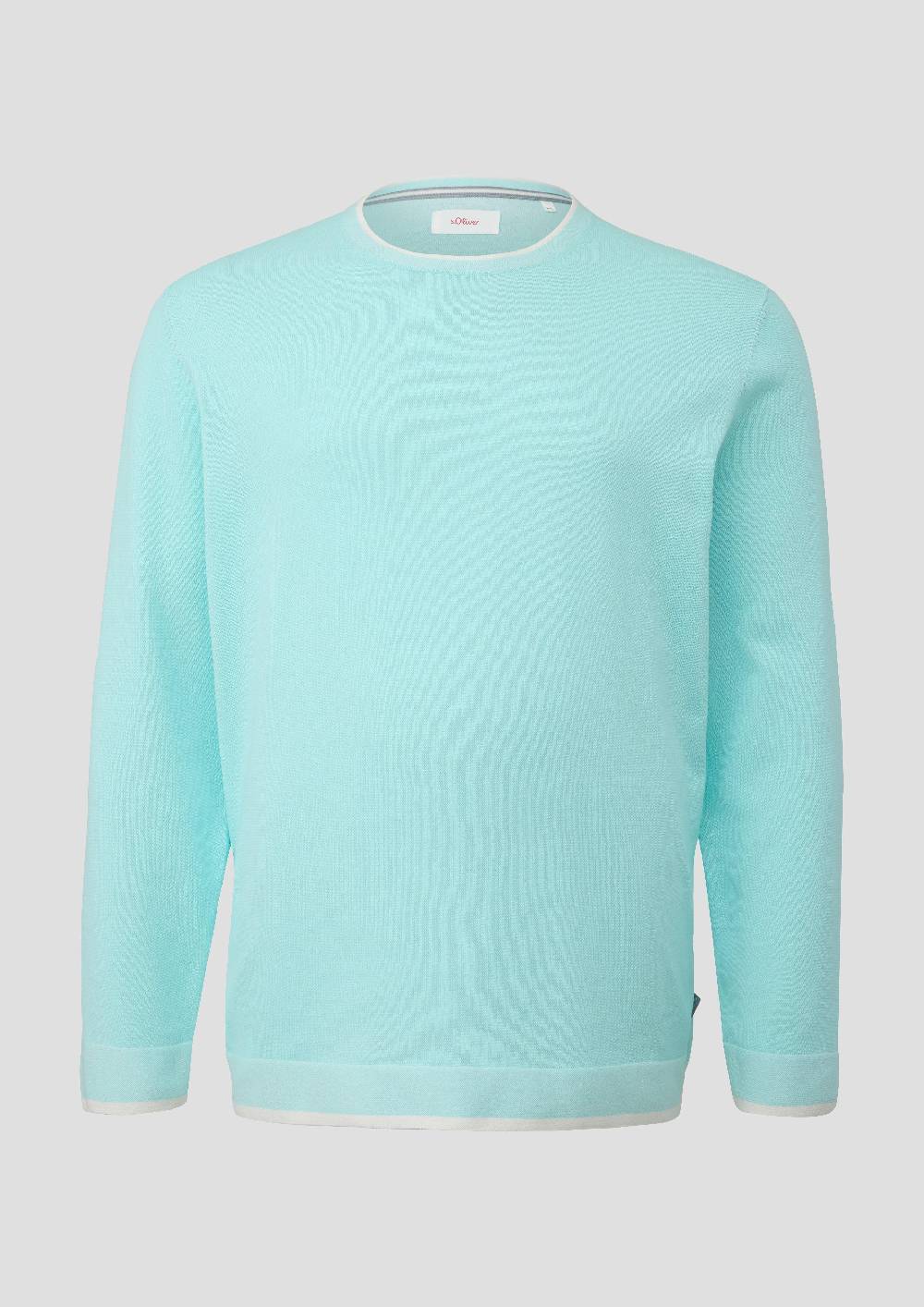 S.Oliver Strickpullover Mit Streifen-Detail