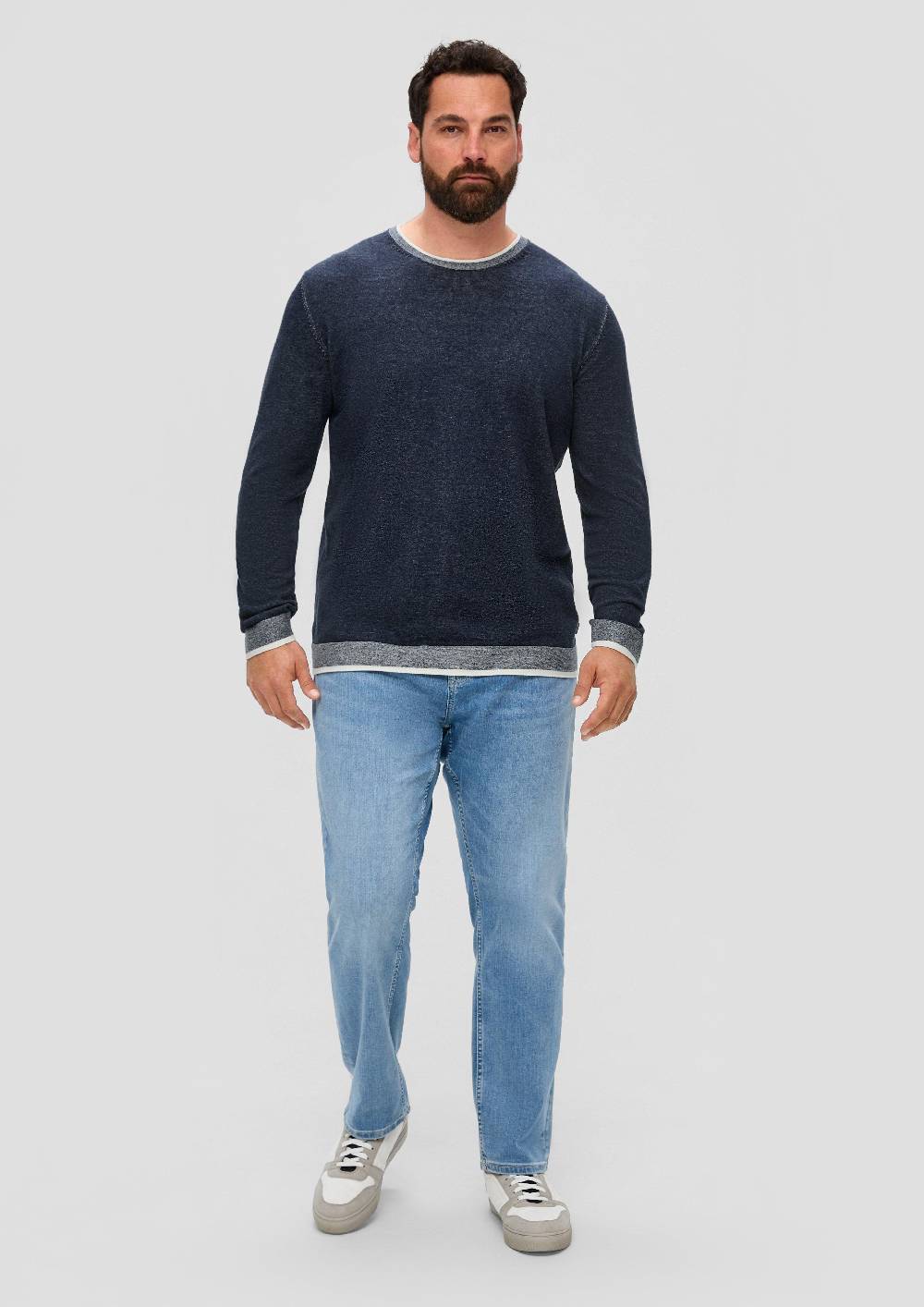 S.Oliver Strickpullover Mit Streifen-Detail