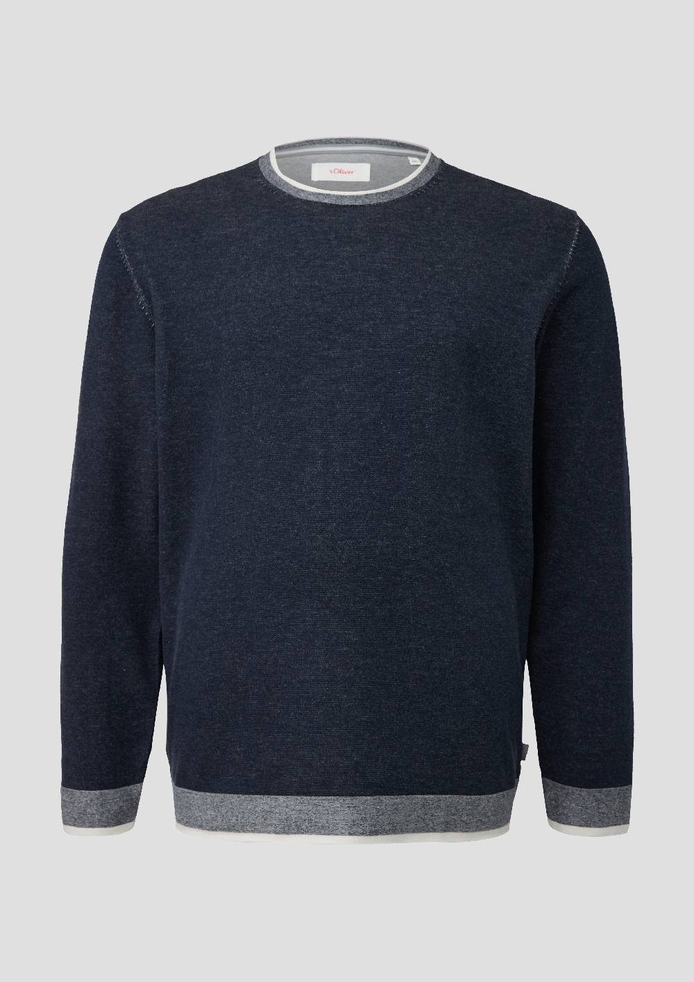 S.Oliver Strickpullover Mit Streifen-Detail