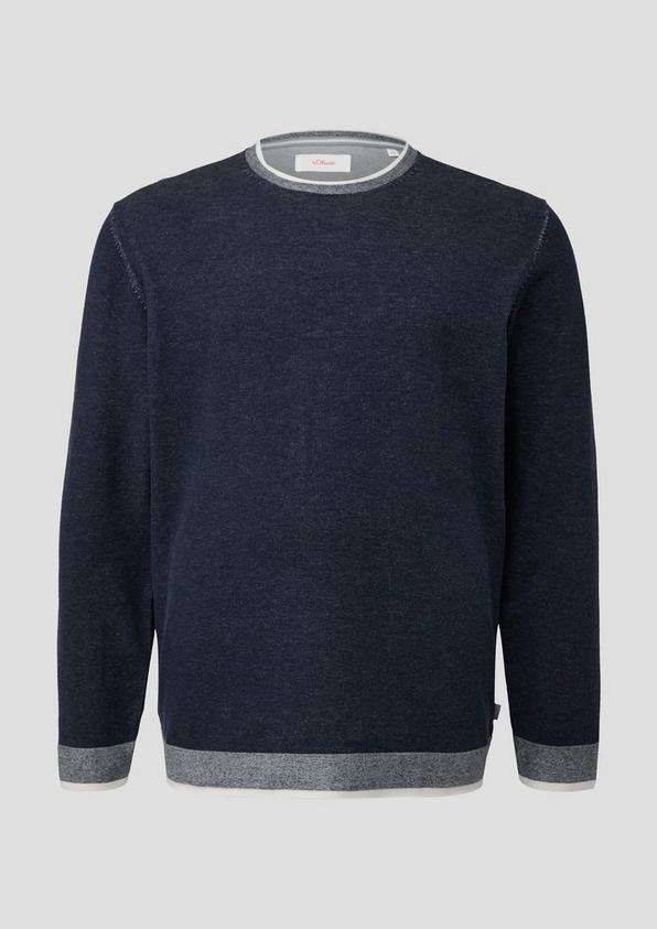 s.Oliver Strickpullover mit Streifen-Detail