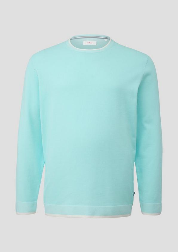 s.Oliver Strickpullover mit Streifen-Detail