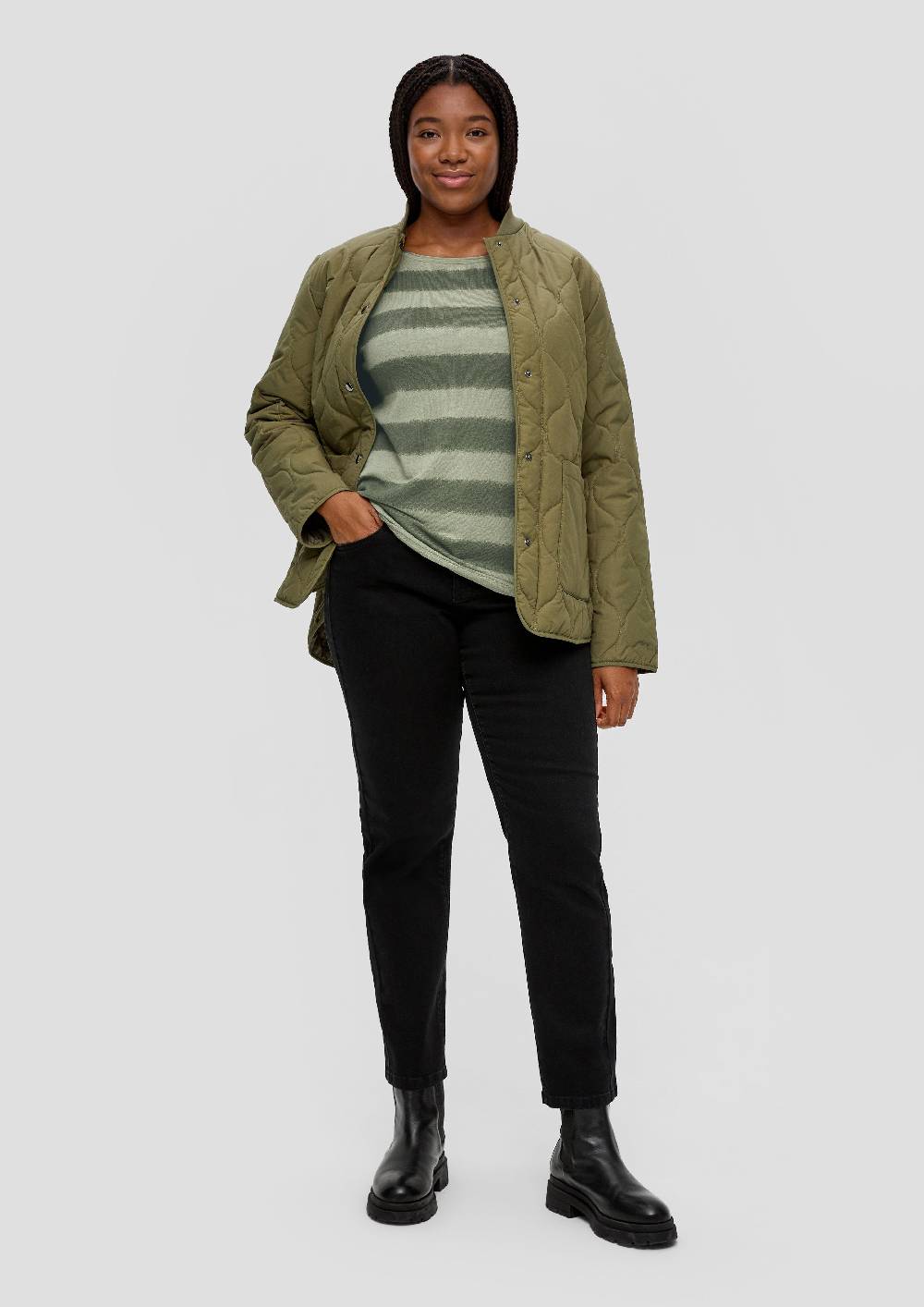 S.Oliver Strickpullover Mit Streifenmuster