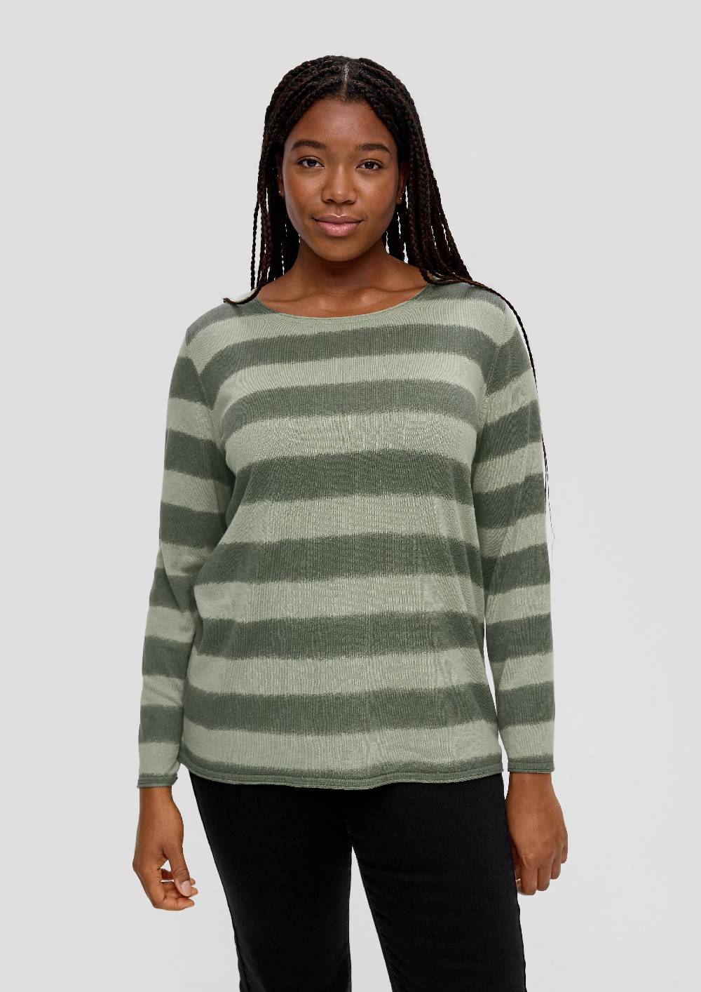 S.Oliver Strickpullover Mit Streifenmuster