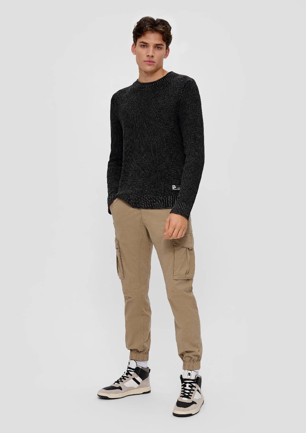 S.Oliver Strickpullover Mit Strukturmuster
