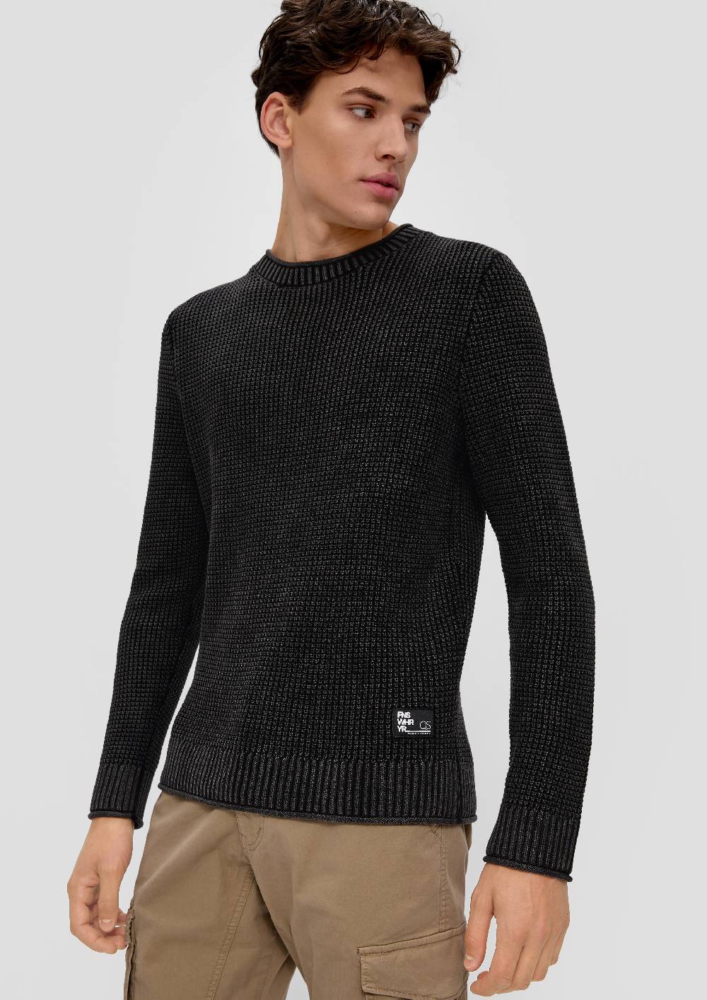 S.Oliver Strickpullover Mit Strukturmuster