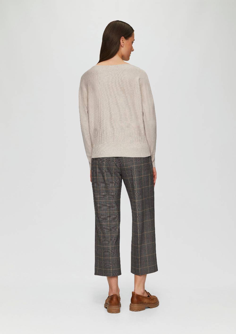 S.Oliver Strickpullover Mit Strukturmuster Am Saum