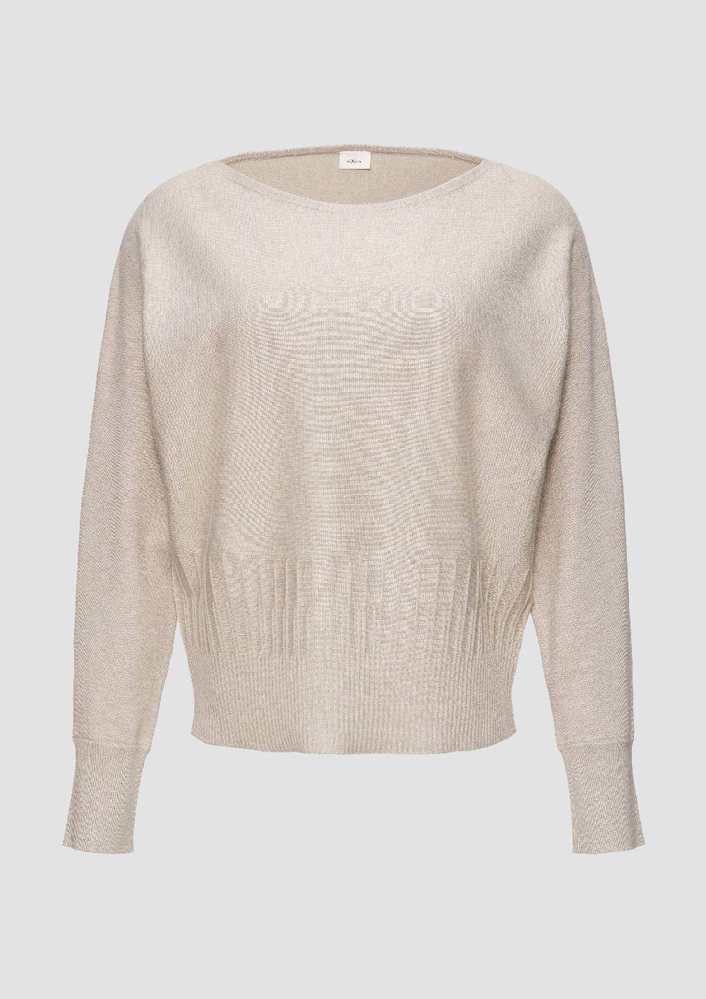 S.Oliver Strickpullover Mit Strukturmuster Am Saum