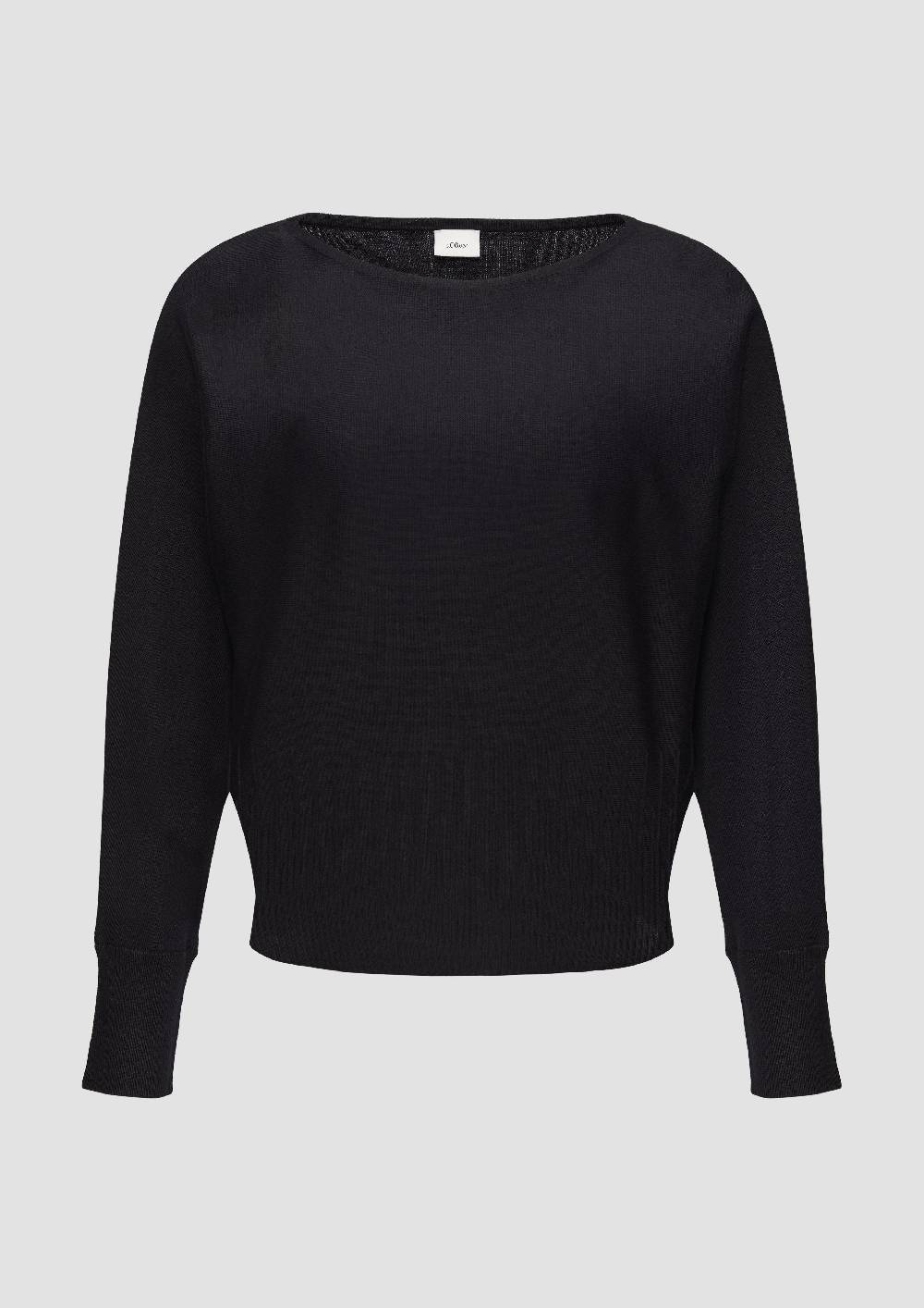 S.Oliver Strickpullover Mit Strukturmuster Am Saum