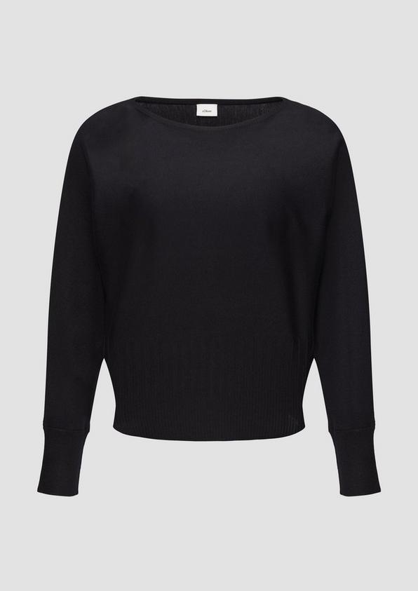 s.Oliver Strickpullover mit Strukturmuster am Saum