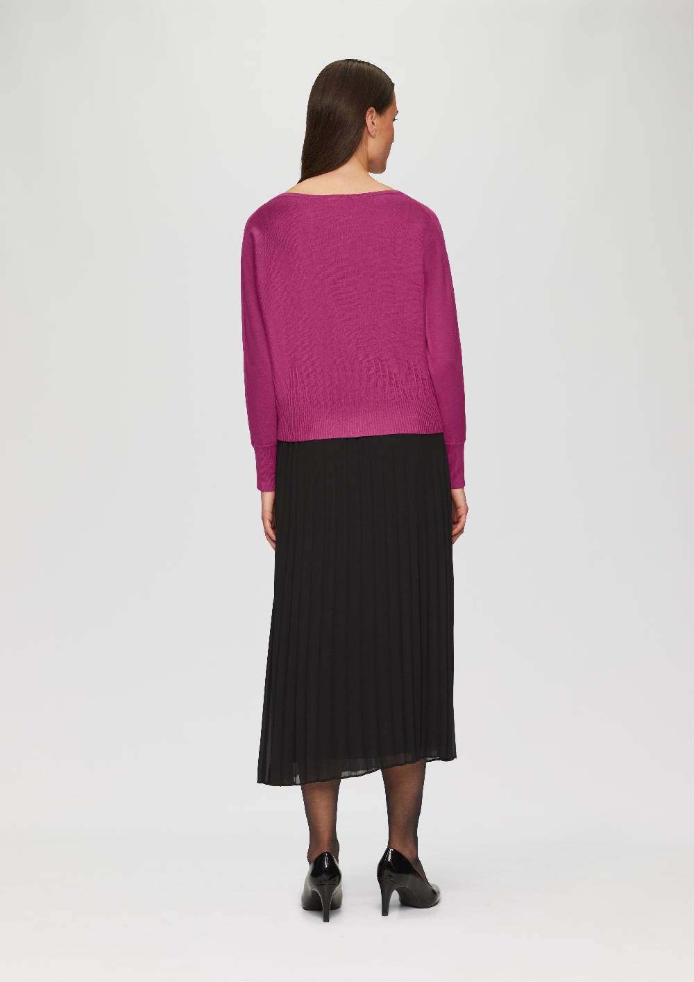 S.Oliver Strickpullover Mit Strukturmuster Am Saum