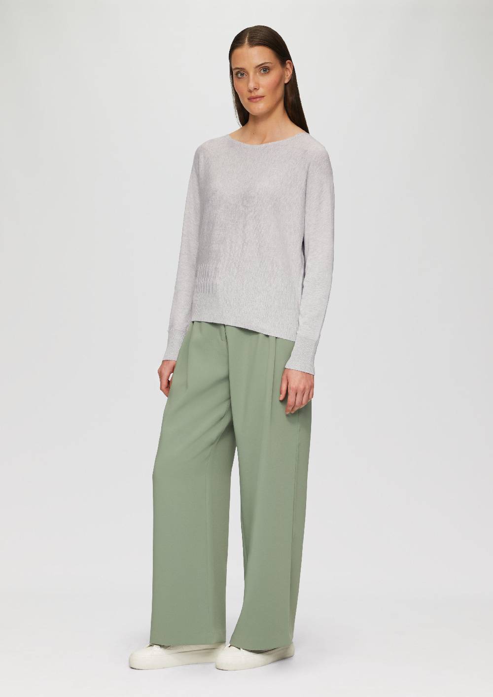 S.Oliver Strickpullover Mit Strukturmuster Am Saum