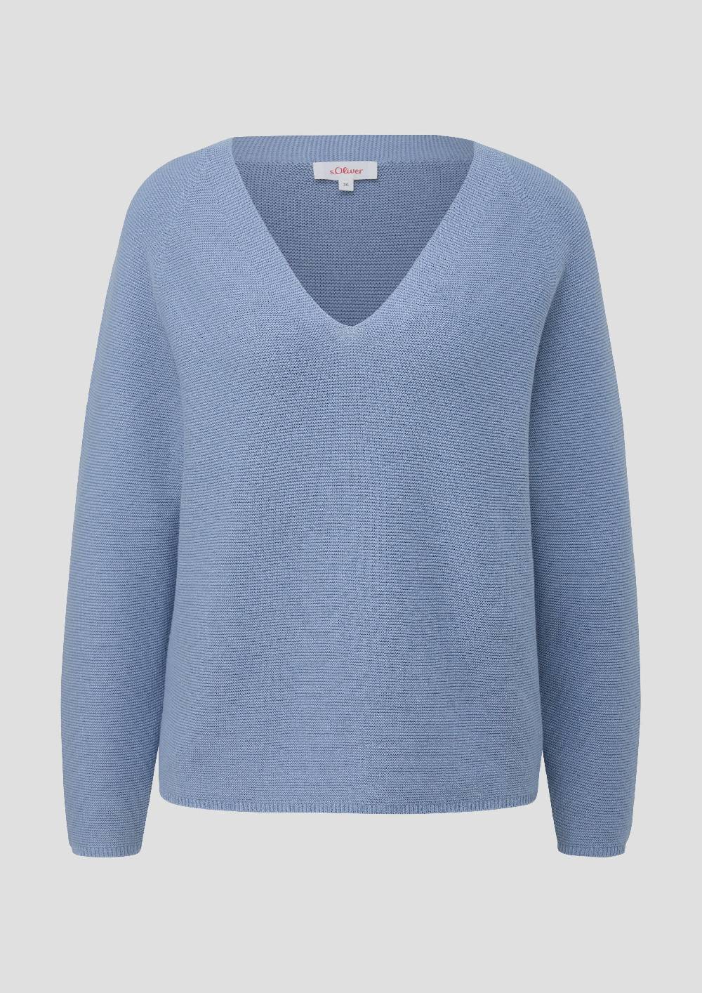 S.Oliver Strickpullover Mit V-Ausschnitt