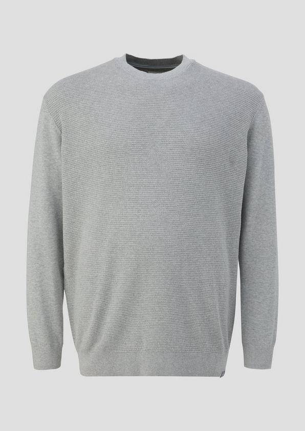 s.Oliver Strickpullover mit Waffelpiqué-Muster