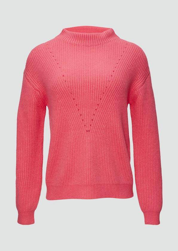 S.Oliver Strickpullover Mit Weitem Stehkragen