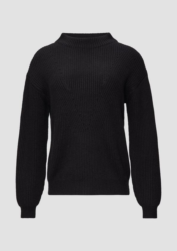 S.Oliver Strickpullover Mit Weitem Stehkragen