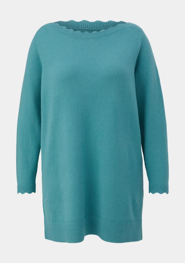 s.Oliver Strickpullover mit Wellen-Ausschnitt