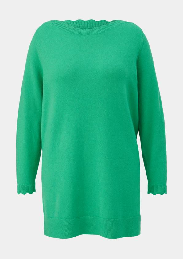 S.Oliver Strickpullover Mit Wellen-Ausschnitt