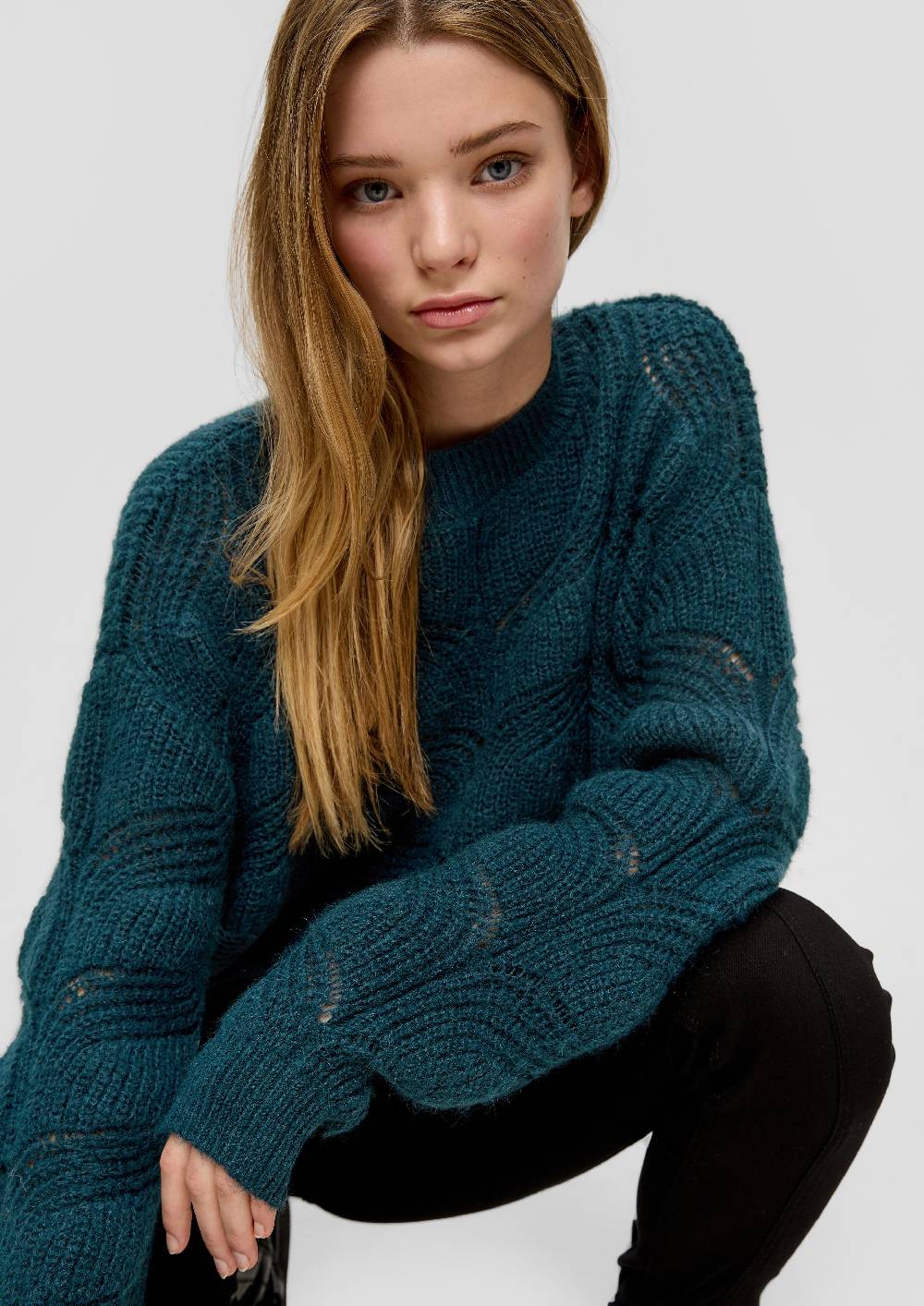 S.Oliver Strickpullover Mit Zopfmuster