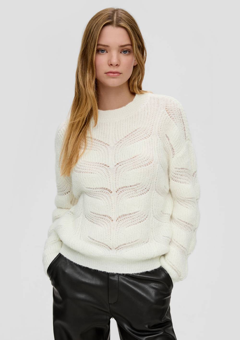 S.Oliver Strickpullover Mit Zopfmuster