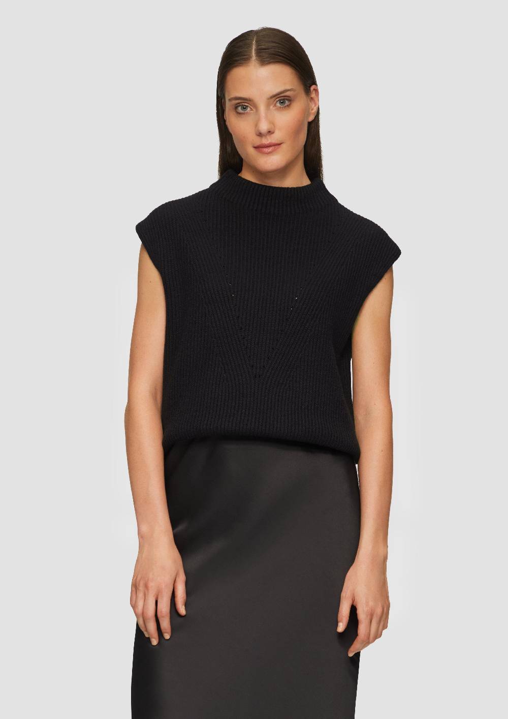 S.Oliver Strickpullunder Mit Feinem Strickmuster