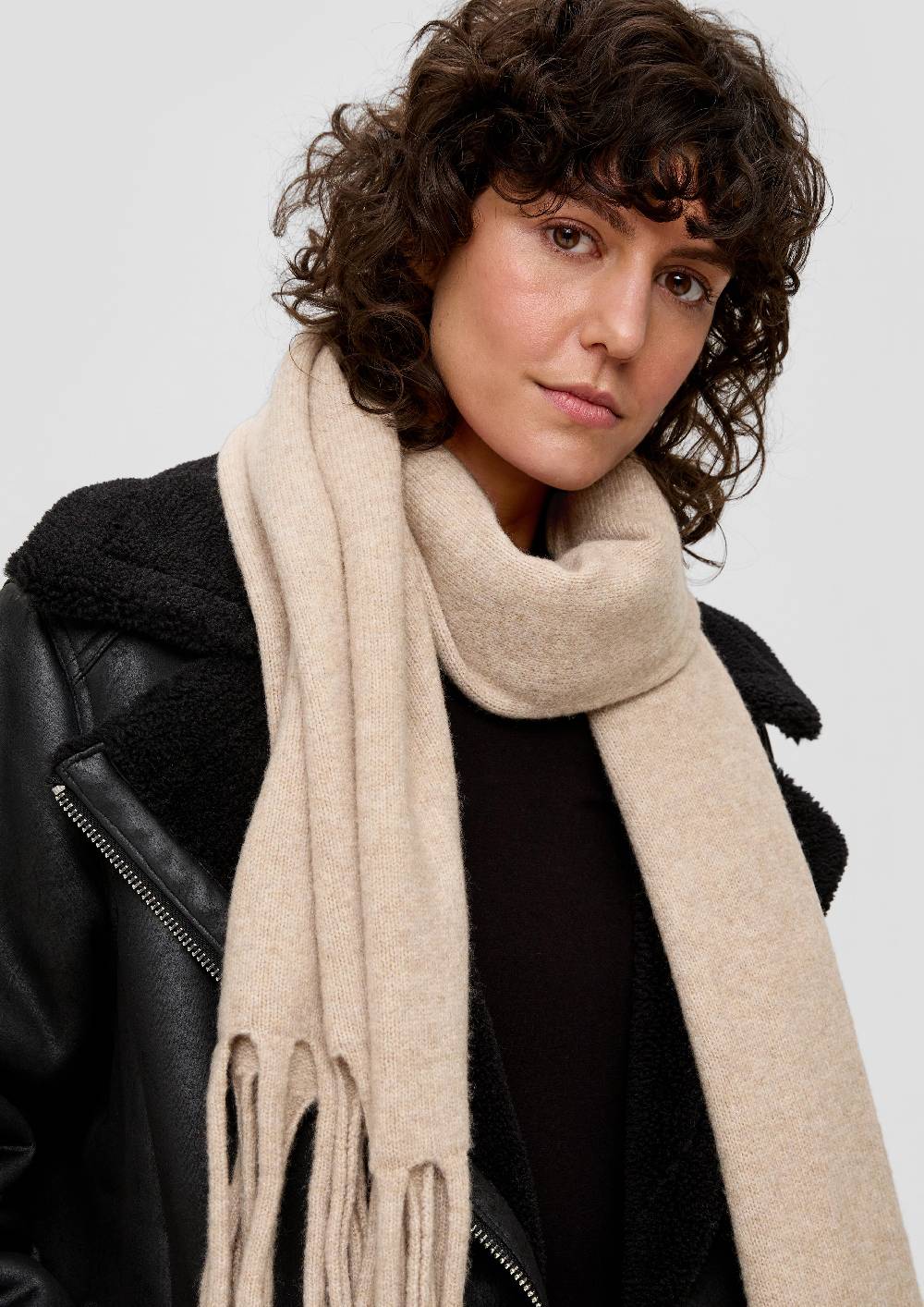 S.Oliver Strickschal Aus Baumwollmix