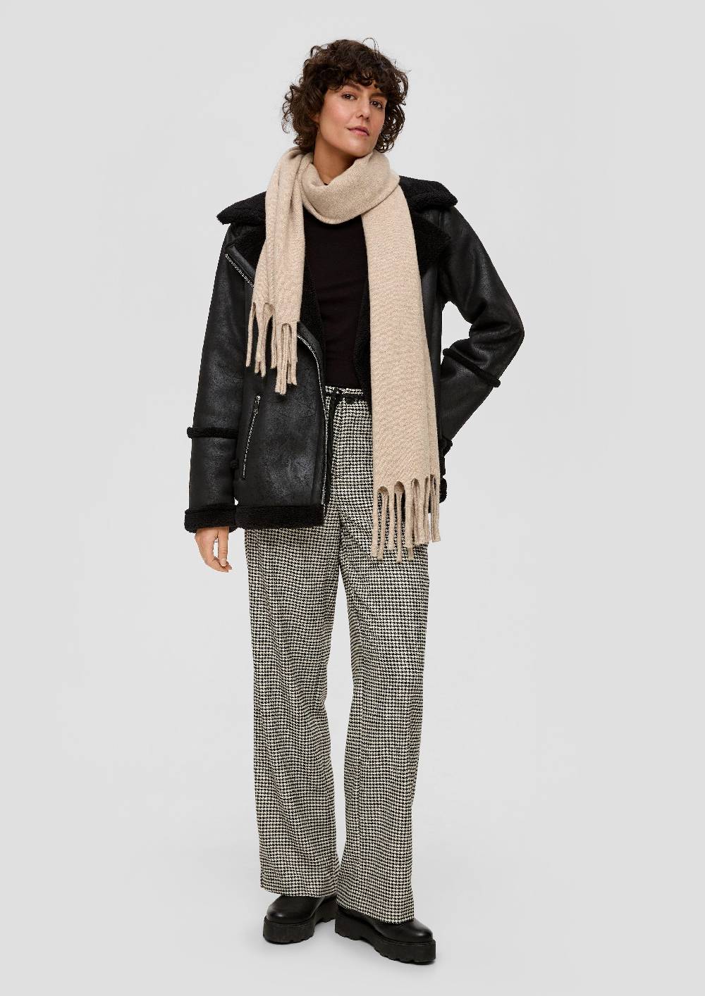 S.Oliver Strickschal Aus Baumwollmix