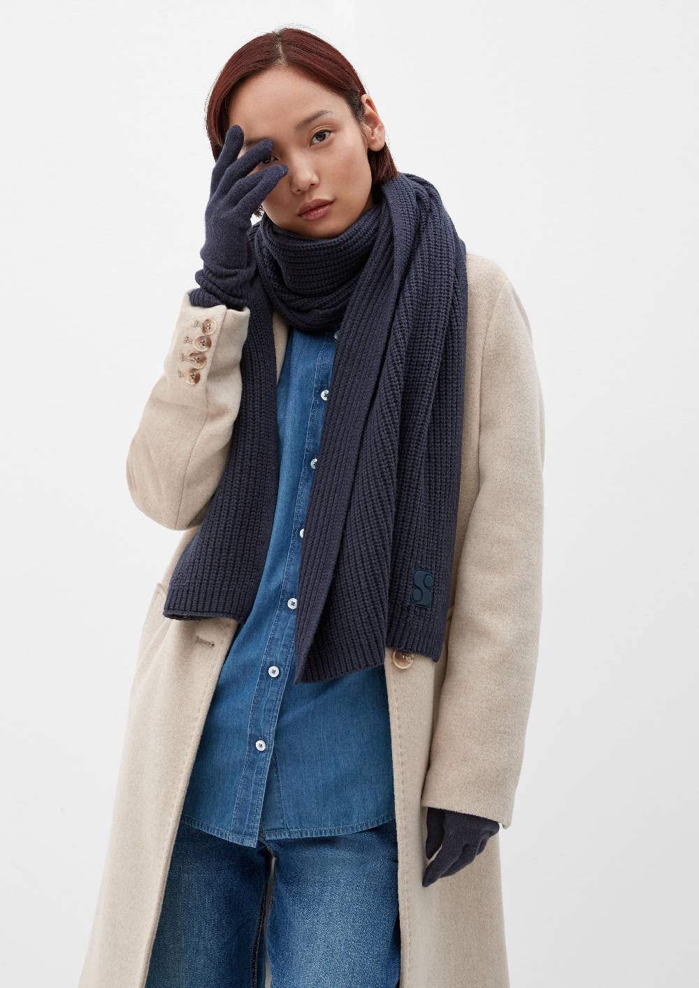 S.Oliver Strickschal Aus Viskosemix