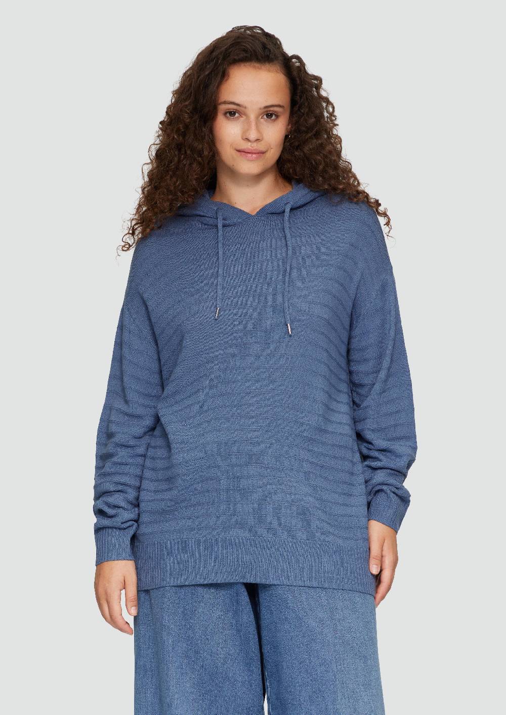 S.Oliver Strukturierter Strickpullover Mit Kapuze