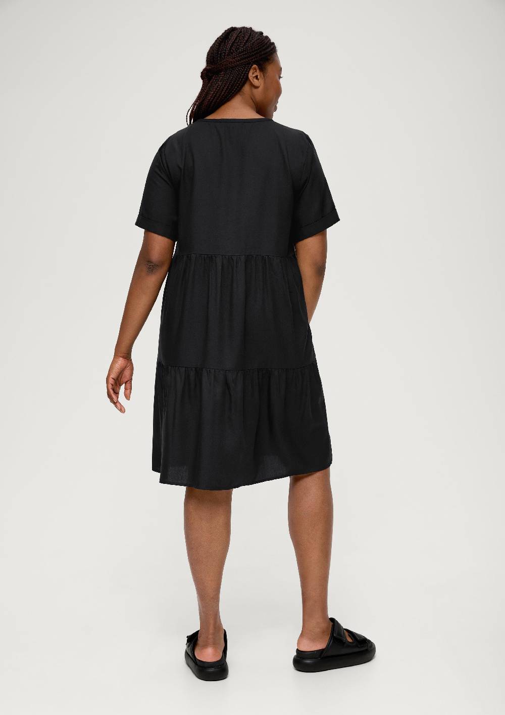 S.Oliver Stufenkleid Aus Lyocell