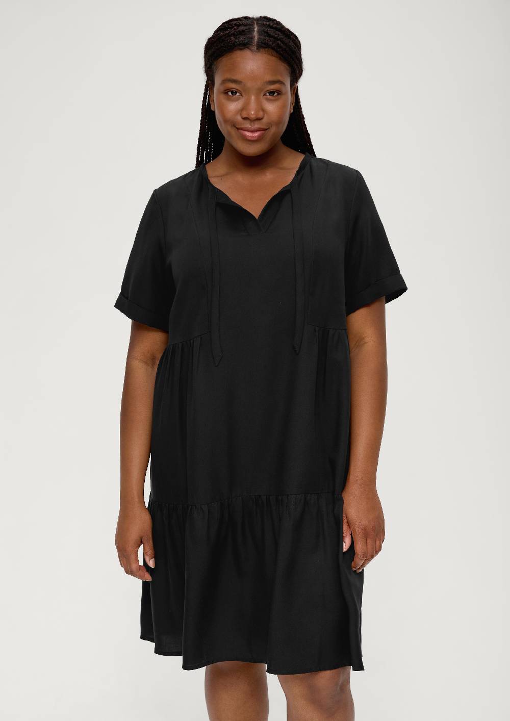 S.Oliver Stufenkleid Aus Lyocell