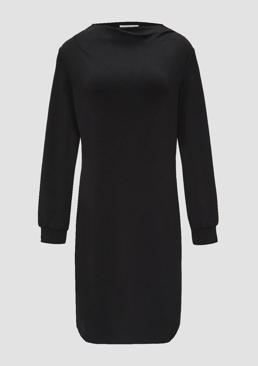 S.Oliver Sweat-Kleid Mit Gelegtem Kragen