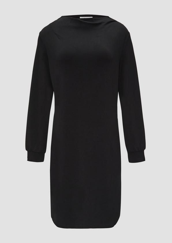 s.Oliver Sweat-Kleid mit gelegtem Kragen