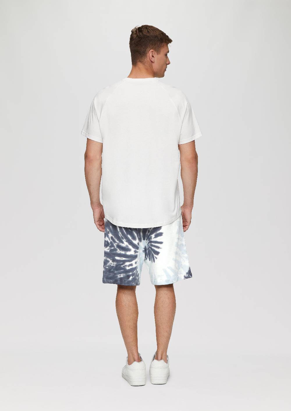 S.Oliver Sweat-Shorts Mit Batikmuster