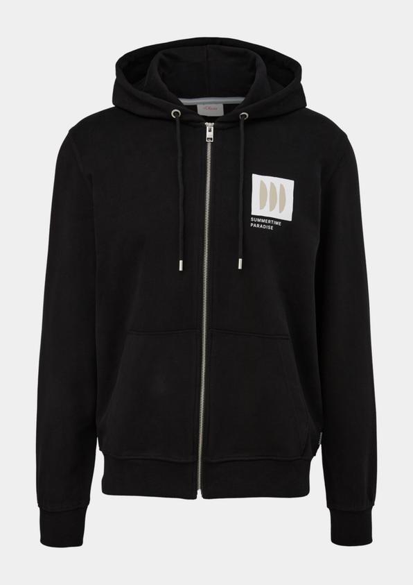 s.Oliver Sweatjacke aus Baumwolle
