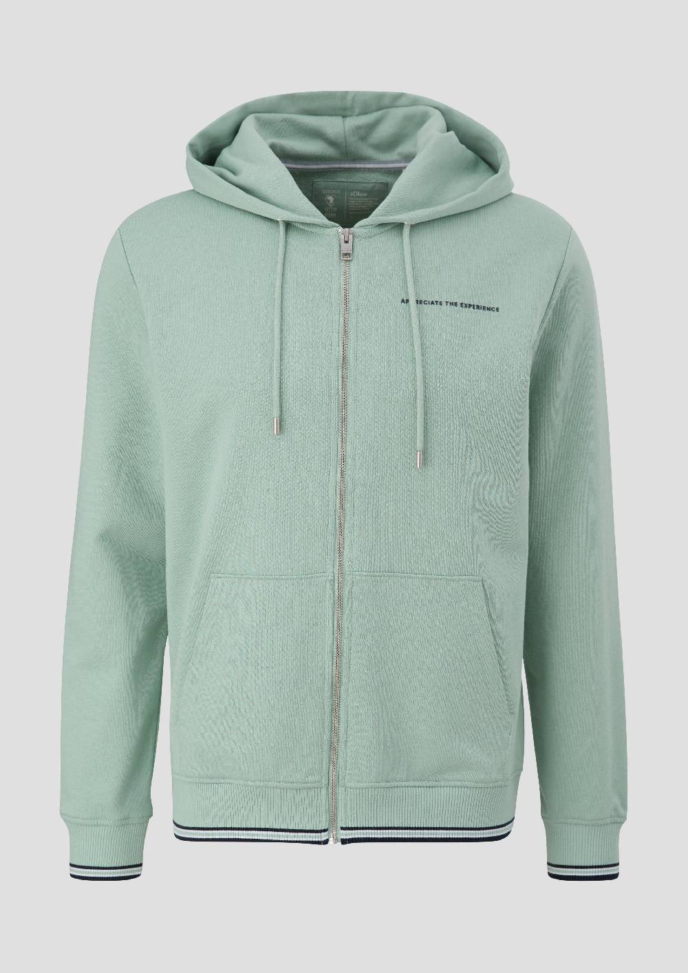 S.Oliver Sweatjacke Mit Rückenprint