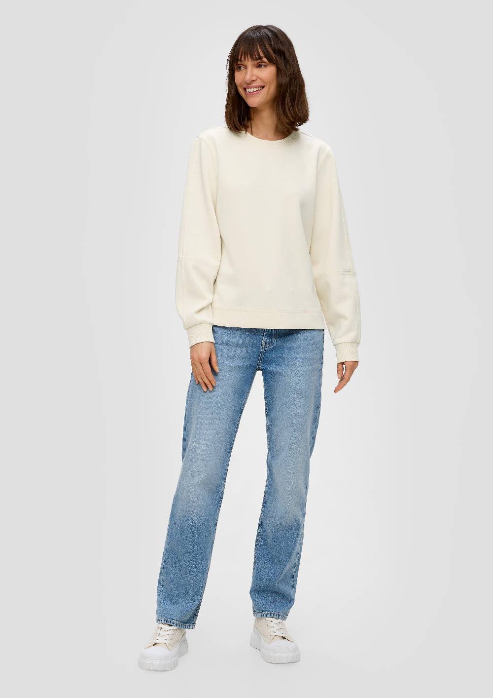 S.Oliver Sweatshirt Aus Scuba