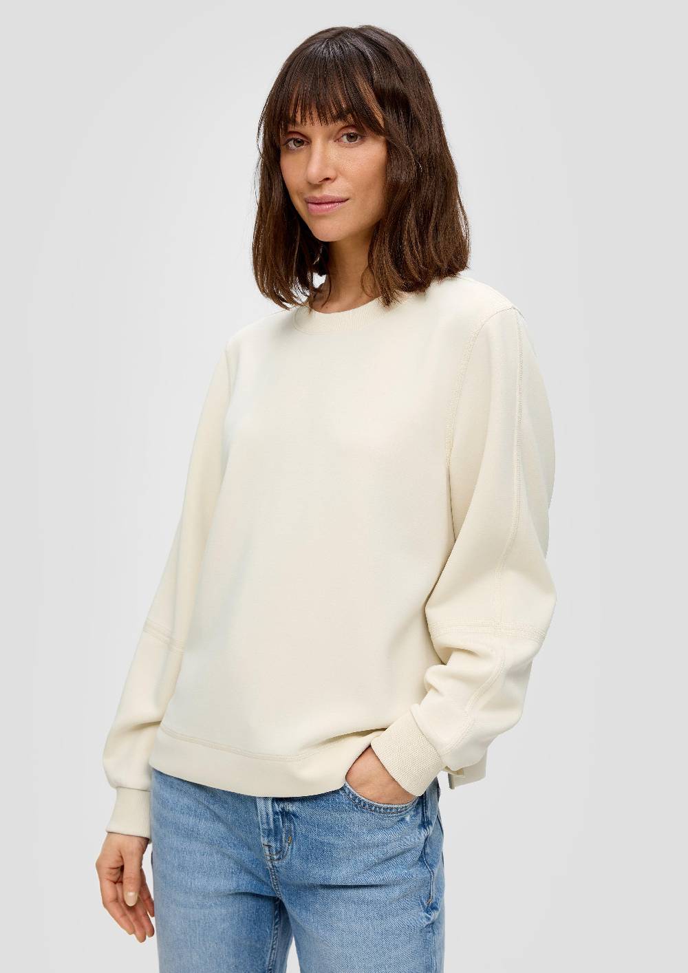 S.Oliver Sweatshirt Aus Scuba
