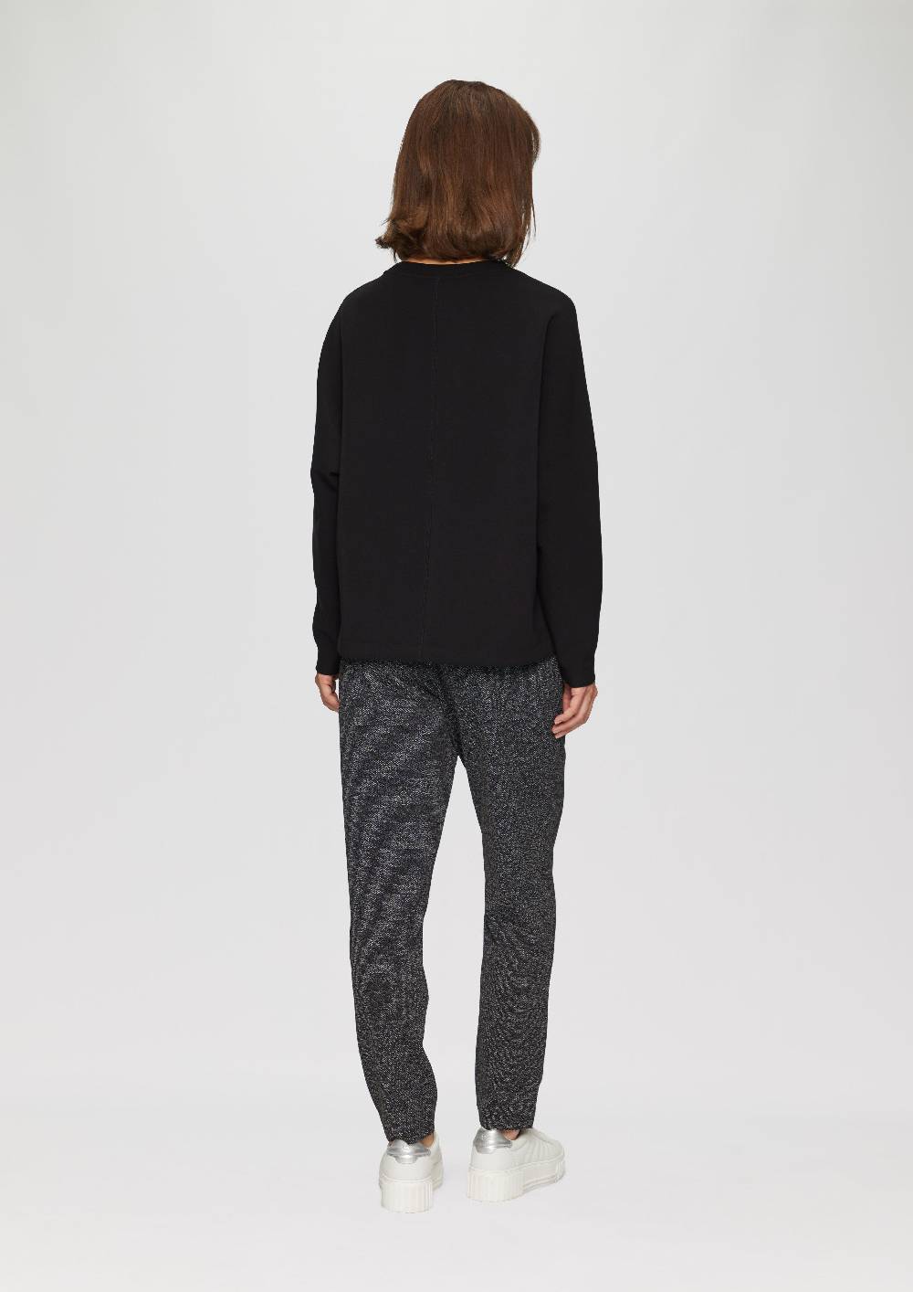 S.Oliver Sweatshirt Aus Scuba Mit Fledermausärmeln