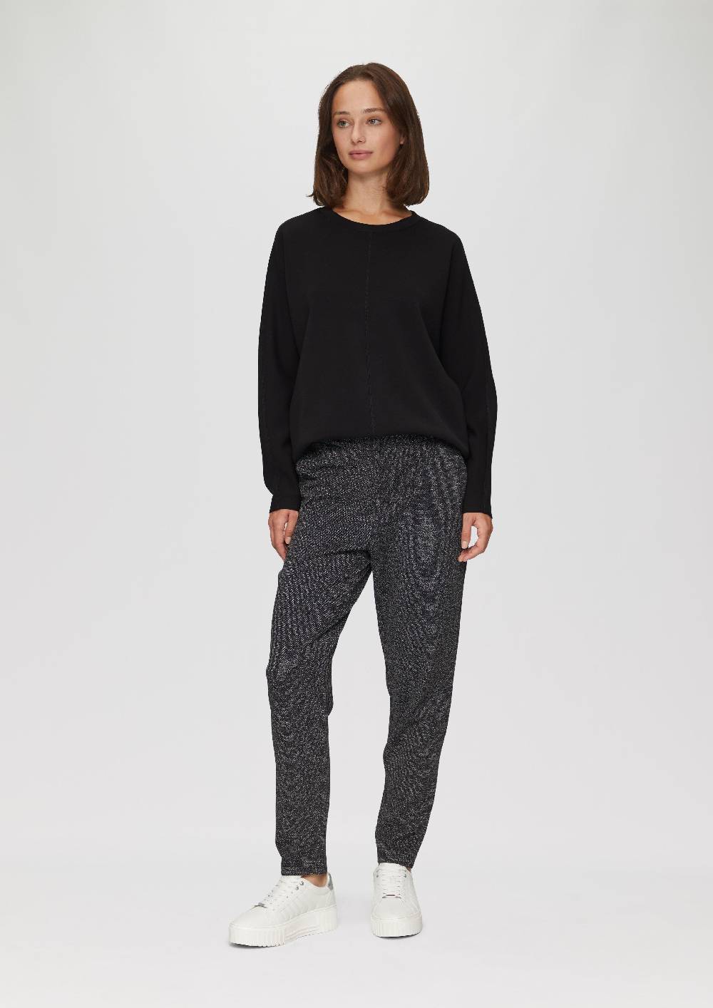 S.Oliver Sweatshirt Aus Scuba Mit Fledermausärmeln