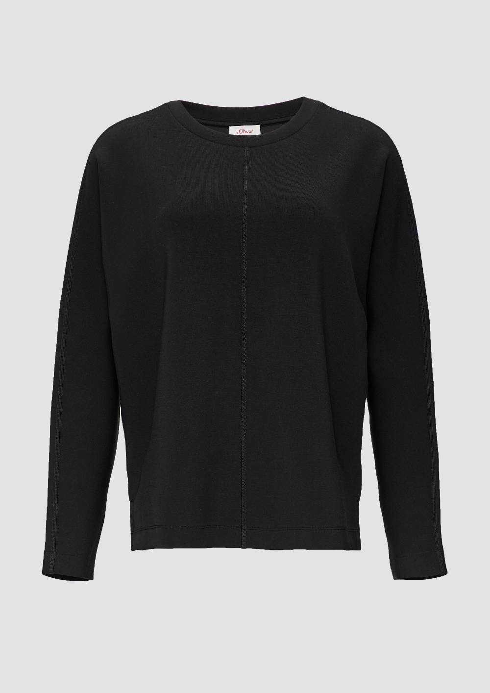 S.Oliver Sweatshirt Aus Scuba Mit Fledermausärmeln