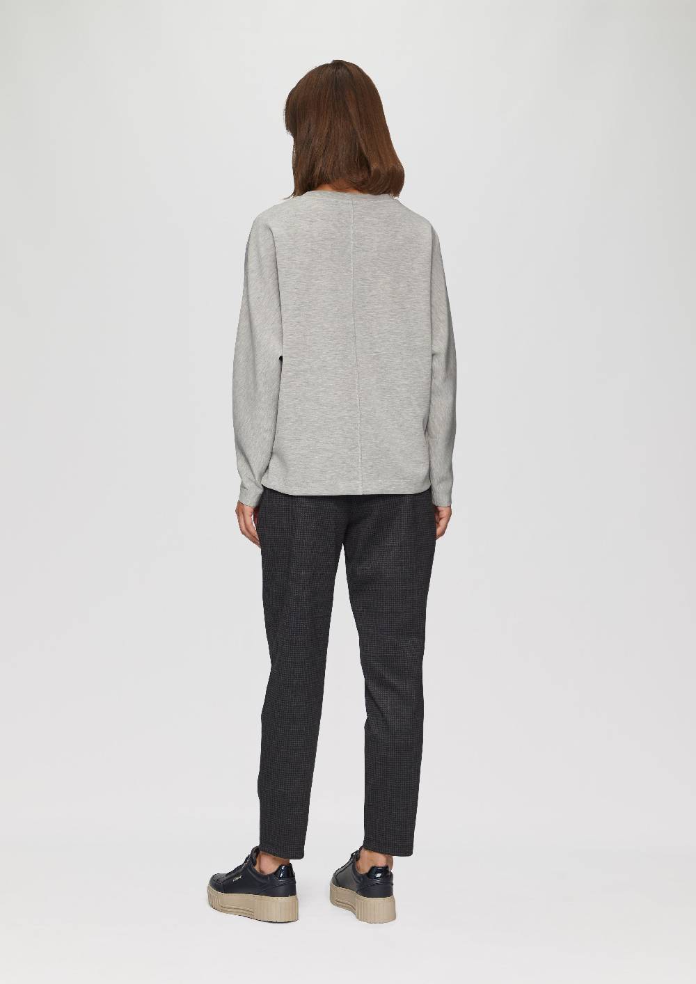 S.Oliver Sweatshirt Aus Scuba Mit Fledermausärmeln