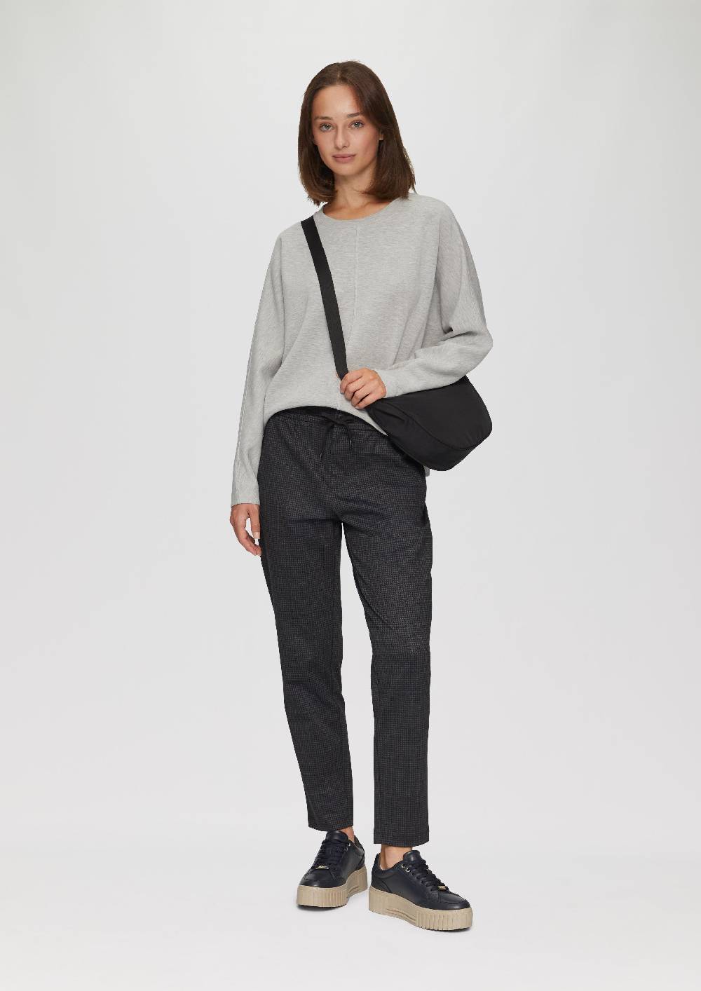 S.Oliver Sweatshirt Aus Scuba Mit Fledermausärmeln