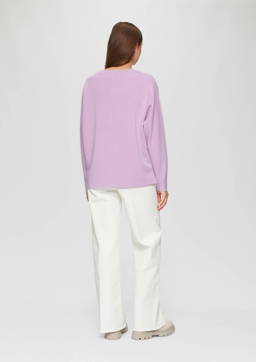 S.Oliver Sweatshirt Aus Scuba Mit Fledermausärmeln