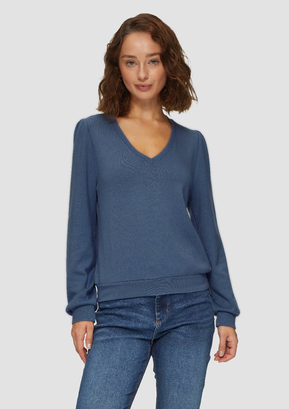 S.Oliver Sweatshirt Aus Weicher Viskose-Ware
