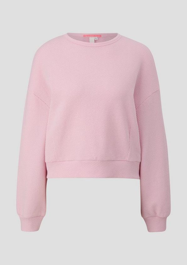 s.Oliver Sweatshirt im Boxy Cut mit Piquéstruktur