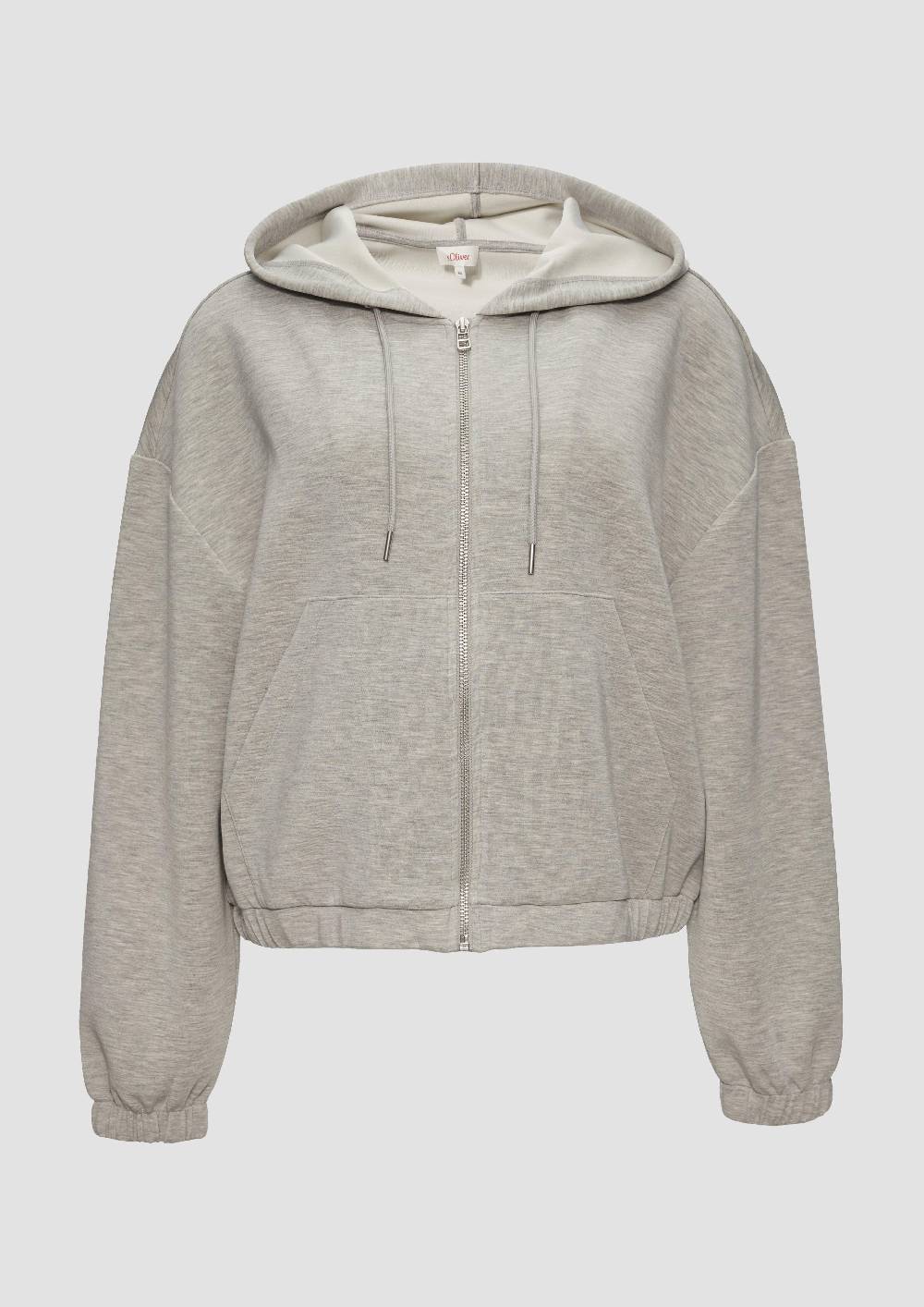 S.Oliver Sweatshirt-Jacke Aus Scuba Im Relaxed Fit