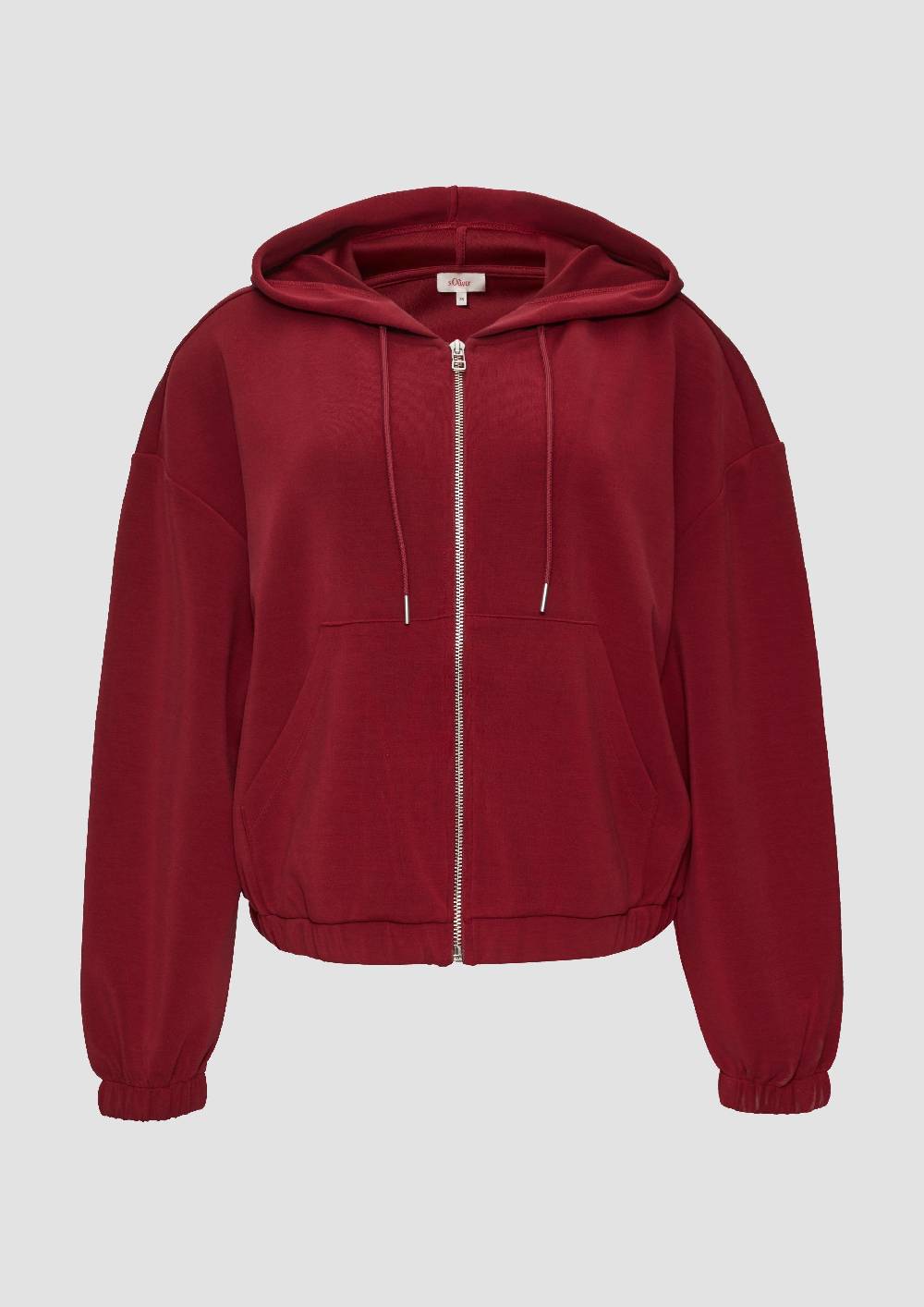 S.Oliver Sweatshirt-Jacke Aus Scuba Im Relaxed Fit