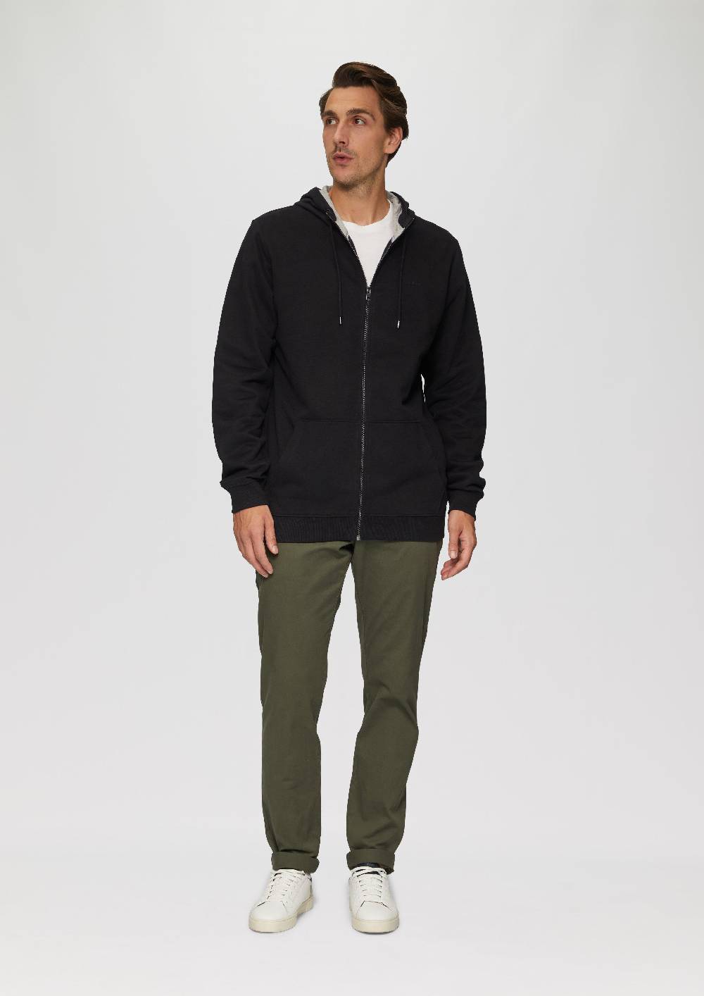 S.Oliver Sweatshirt-Jacke Mit Kapuze