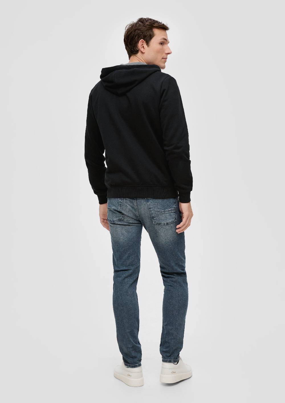 S.Oliver Sweatshirt-Jacke Mit Kapuze Und Logo